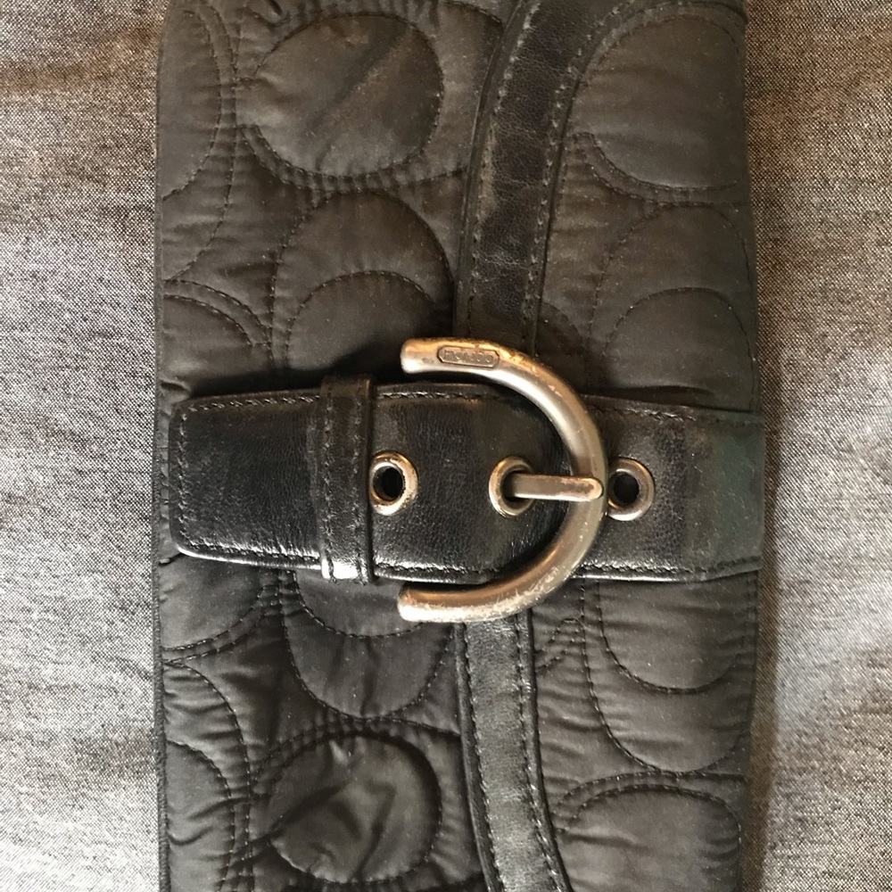 Black Coach Wristlet
